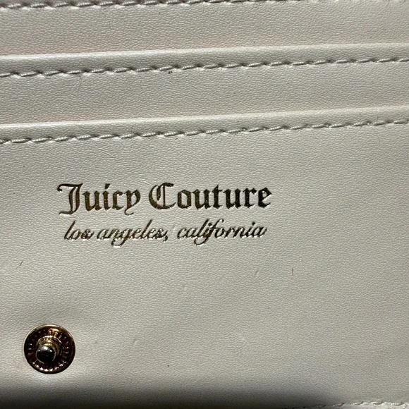 JUICY COUTURE Zip top Wallet, Brown/Pink Emblem - Picture 7 of 9